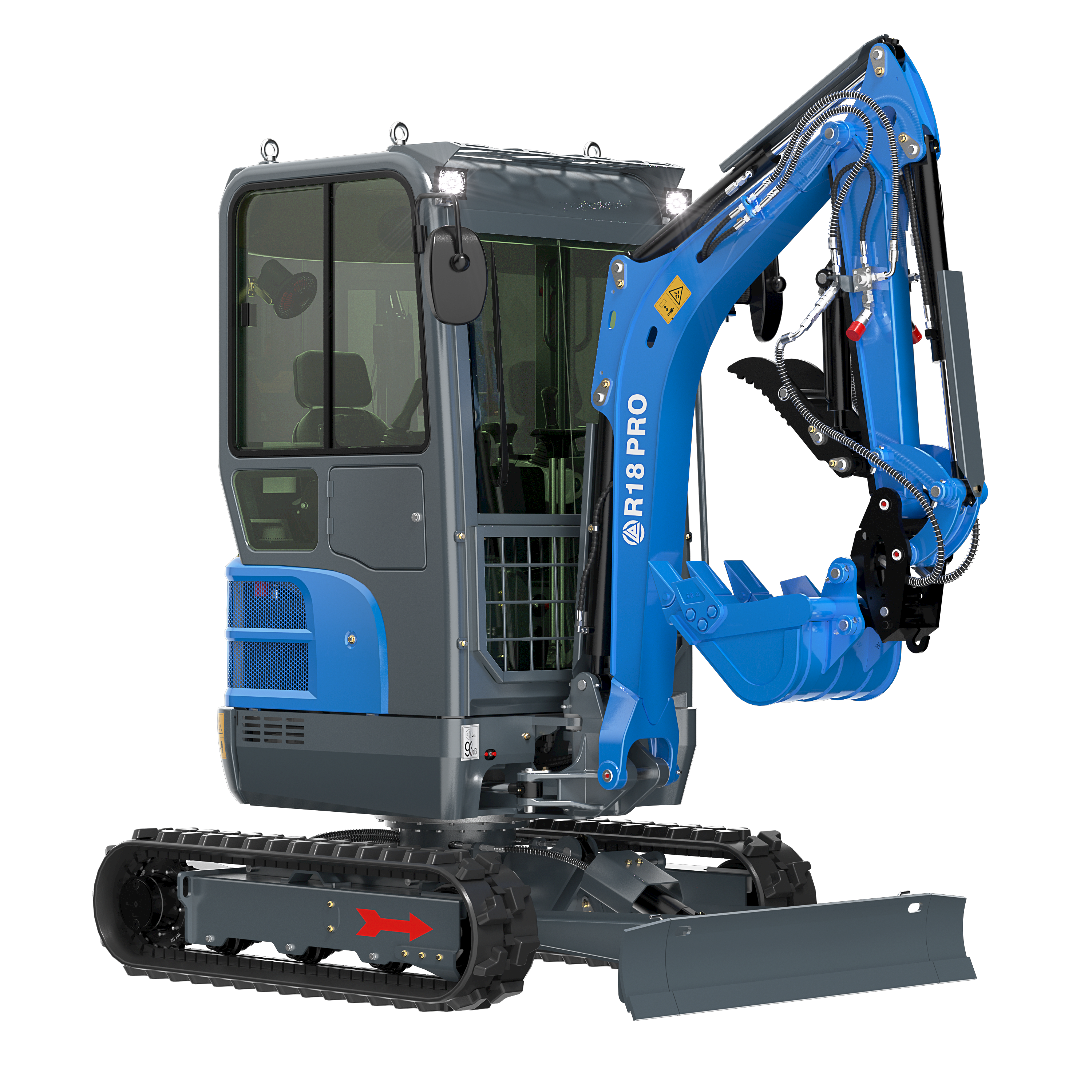 R18 Cab + Retractable Side Swing Kubota D902