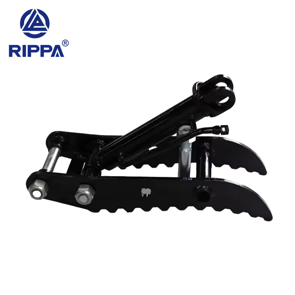 Excavator R22-2 Kubota Thumb Clamp and Mounting Plate Complete Set (Powder-Coated - Black RAL9004)[LP0112013859]