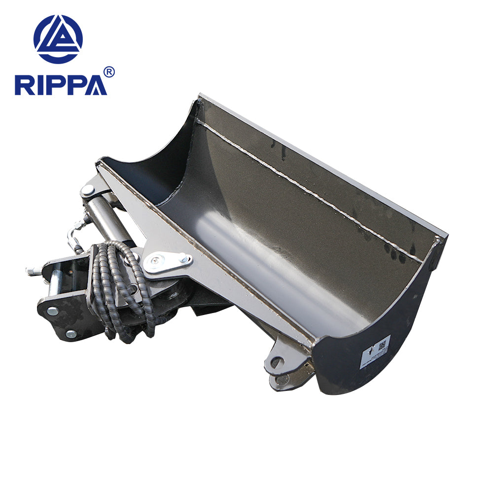 R10/R13/R15Mini Excavator-600mm (beveling) single cylinder tilting bucket[LP0104010796]